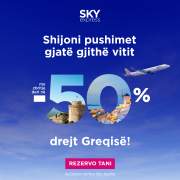 Deri në 50% zbritje drejt Greqisë me SKY express